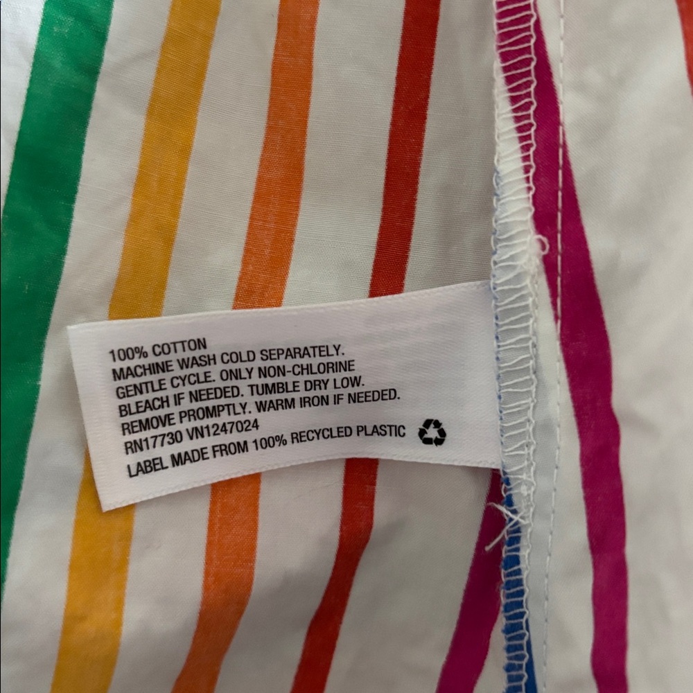 Christopher John Roger’s Colorful Rainbow Stripe Button-Front Dress - Picture 10 of 11